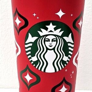 Starbucks Festive Red Tumbler with Iconic Logo